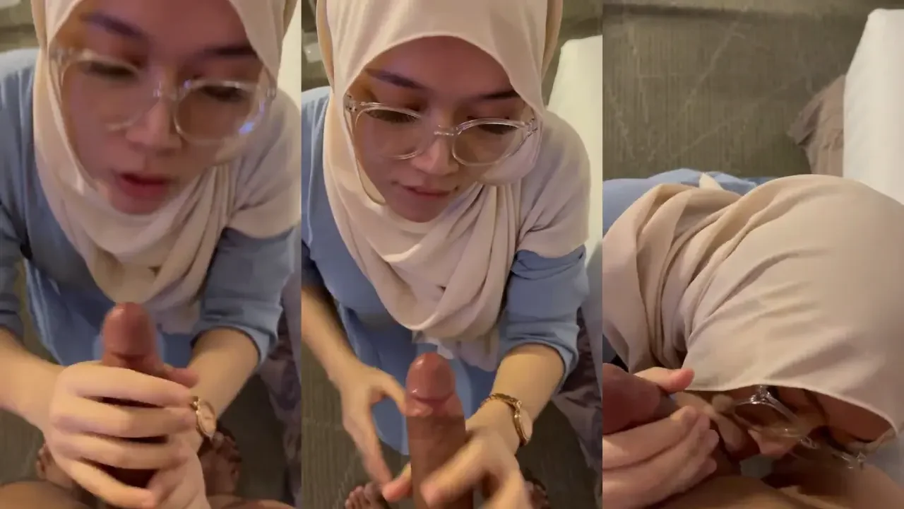 Cewek hijab sepong lahap